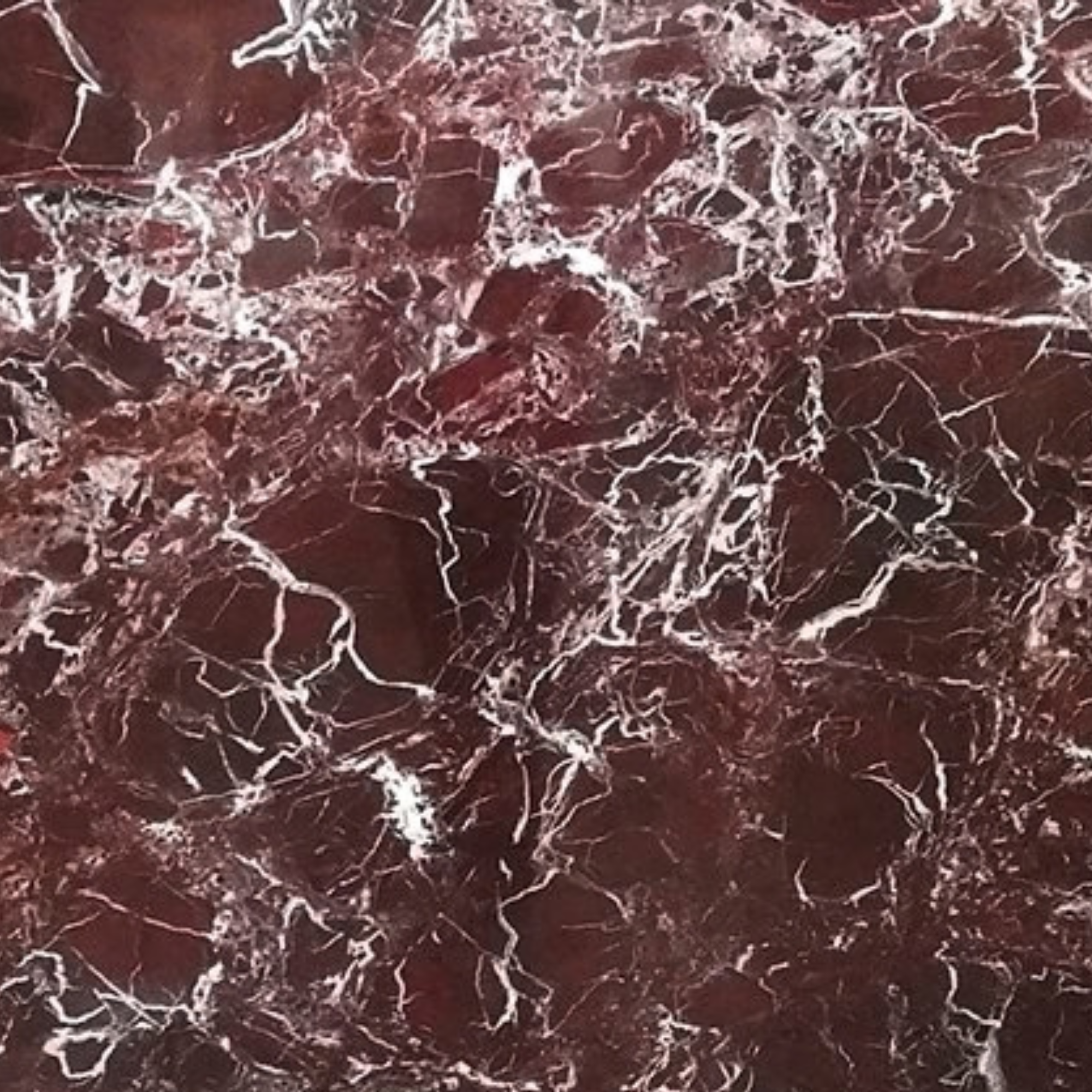 Roso Levanto — rich burgundy marble with cream and white veins